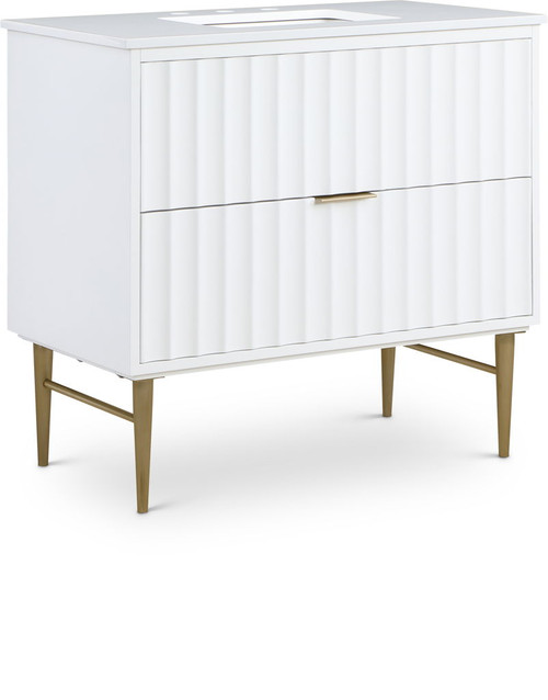 Modernist - Bathroom Vanity With Gold Legs