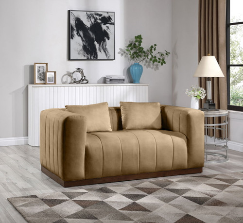 Mallina - Loveseat - Tan