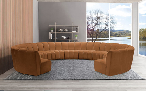 Infinity - 11 Piece Modular Sectional - Saddle