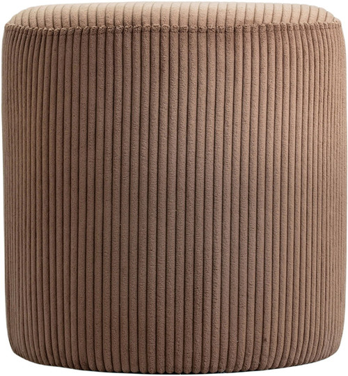 Roy - Round Microsuede Ottoman / Stool