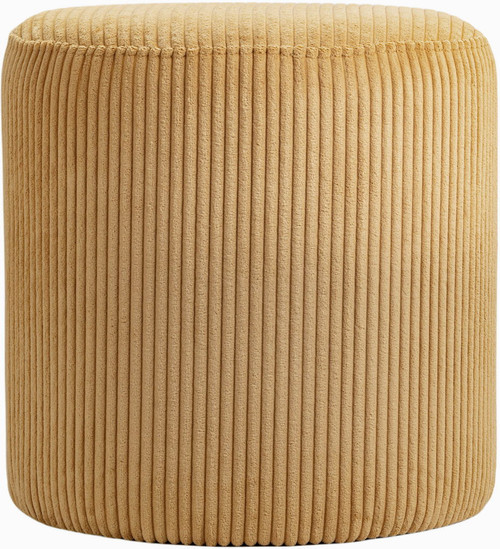 Roy - Round Microsuede Ottoman / Stool