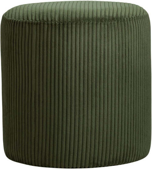 Roy - Round Microsuede Ottoman / Stool
