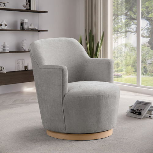 Clarita - Chenille Swivel Accent Chair