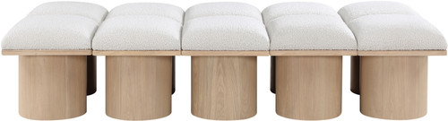 Pavilion - 10 Piece Modular Bench With Natural Base