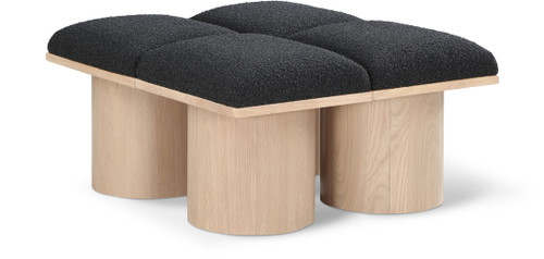 Pavilion - 4 Piece Modular Bench With Natural Base