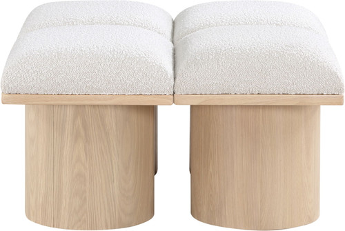 Pavilion - 4 Piece Modular Bench With Natural Base