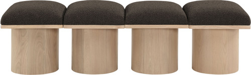 Pavilion - 4 Piece Modular Bench With Natural Base