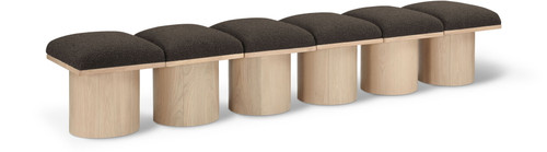 Pavilion - 6 Piece Modular Bench With Natural Base