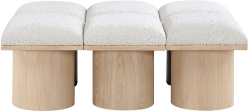 Pavilion - 6 Piece Modular Bench With Natural Base