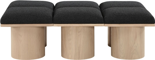 Pavilion - 6 Piece Modular Bench With Natural Base