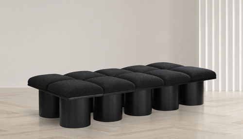 Pavilion - 10 Piece Modular Bench With Black Base
