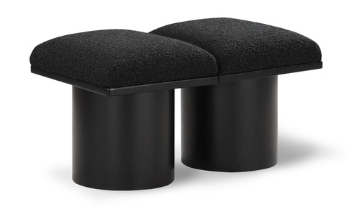 Pavilion - 2 Piece Modular Bench With Black Base