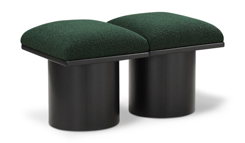 Pavilion - 2 Piece Modular Bench With Black Base