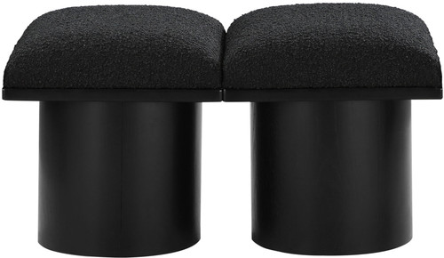 Pavilion - 2 Piece Modular Bench With Black Base