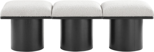 Pavilion - 3 Piece Modular Bench With Black Base