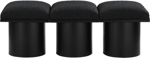 Pavilion - 3 Piece Modular Bench With Black Base