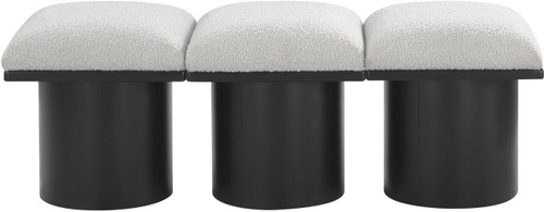 Pavilion - 3 Piece Modular Bench With Black Base