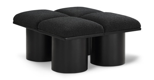 Pavilion - 4 Piece Modular Bench With Black Base