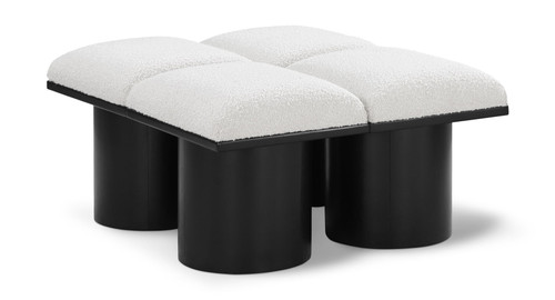 Pavilion - 4 Piece Modular Bench With Black Base