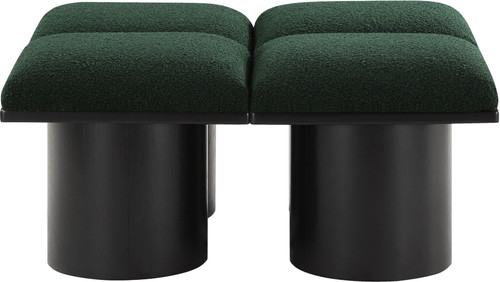 Pavilion - 4 Piece Modular Bench With Black Base