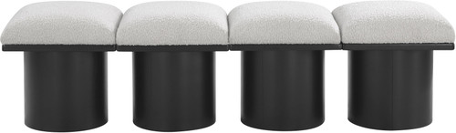 Pavilion - 4 Piece Modular Bench With Black Base