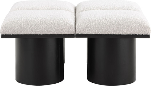 Pavilion - 4 Piece Modular Bench With Black Base