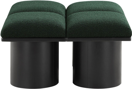 Pavilion - 4 Piece Modular Bench With Black Base