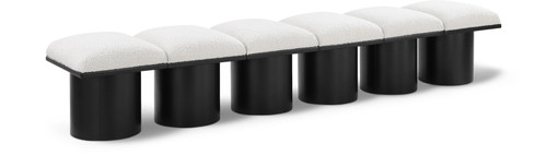 Pavilion - 6 Piece Modular Bench With Black Base