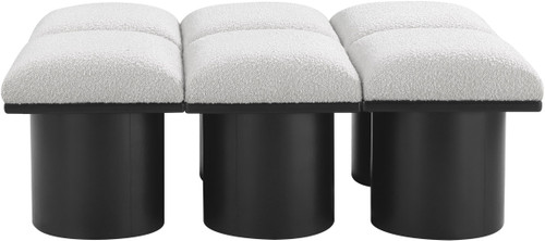 Pavilion - 6 Piece Modular Bench With Black Base