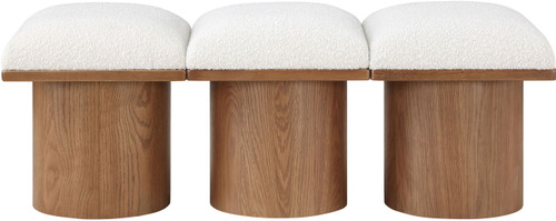 Pavilion - 3 Piece Modular Bench With Brown Base