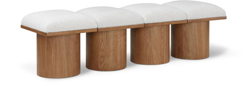 Pavilion - 4 Piece Modular Bench With Brown Base