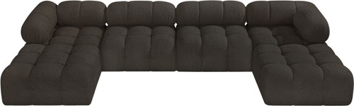 Ames - 6 Piece Fabric Modular U-Shaped Sectional