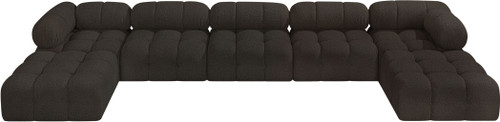 Ames - 7 Piece Fabric Modular U-Shaped Sectional