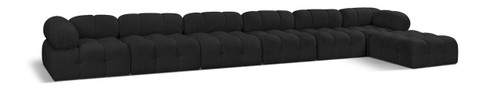 Ames - 7 Piece Boucle Fabric Modular L-Shaped Sectional