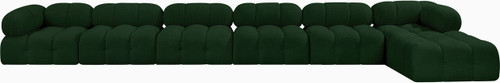 Ames - 7 Piece Boucle Fabric Modular L-Shaped Sectional