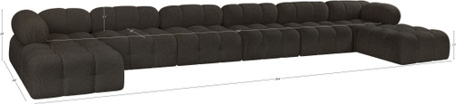 Ames - 8 Piece Fabric Modular Sectional
