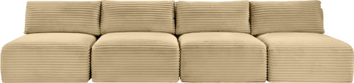 Shaggy - 4 Seat Modular Armless Sofa