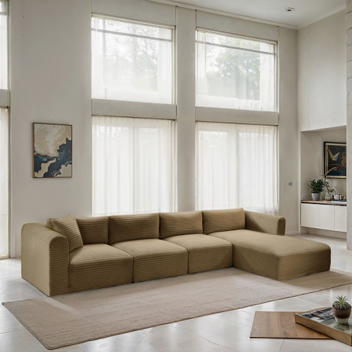 Shaggy - 4 Piece Modular Sectional