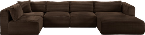 Shaggy - 5 Piece Modular U-Shaped Sectional