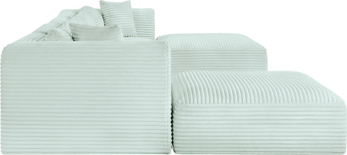 Shaggy - 6 Piece Modular Sectional With 2 Ottomans