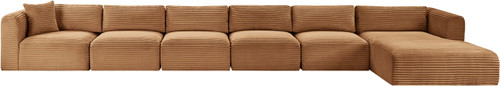 Shaggy - Fabric 6 Piece Modular Sectional With Chaise