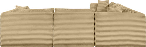 Shaggy - 7 Piece Modular U-Shaped Sectional With Ottoman