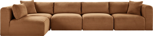 Shaggy - Fabric 5 Piece Modular Sectional