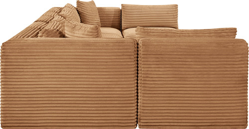 Shaggy - Fabric 7 Piece Modular U-Shaped Armless Sectional