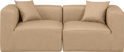 Cube - Modular 2 Piece Sofa - Tan