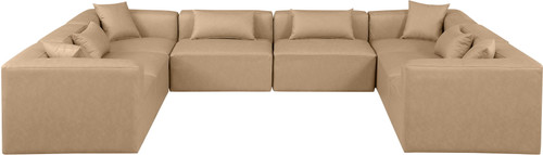 Cube - 8 Piece Modular Sectional - Tan