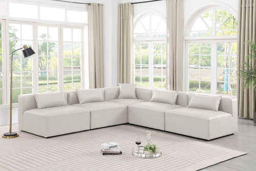 Cube - 5 Piece Modular Corner Armless Sectional