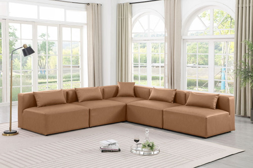 Cube - 5 Piece Modular Corner Armless Sectional