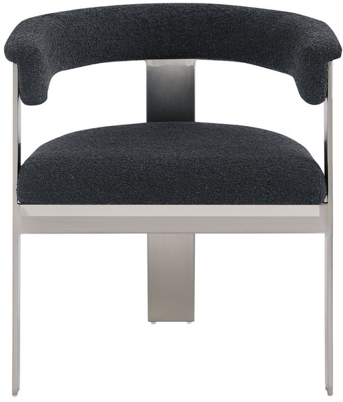 Romeo - Boucle Dining Chair With Silver Base (Set of 2)