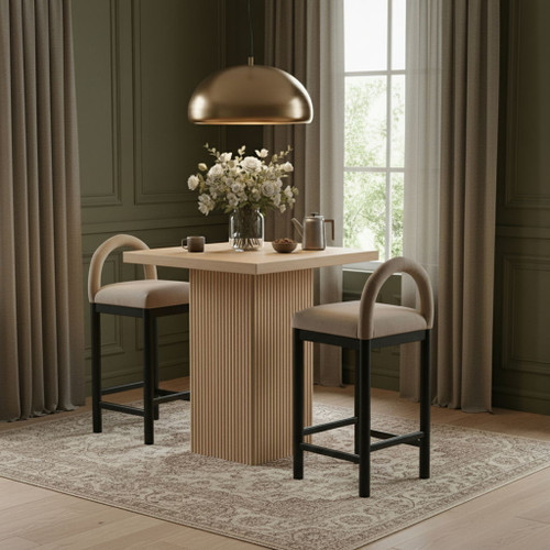 Belinda - Oak Veneer And Solid Wood Table